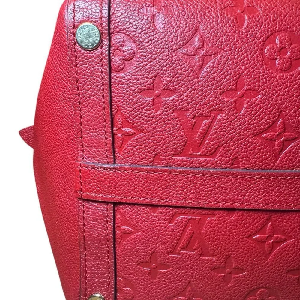Louis Vuitton Cerise Monogram Empreiente Leather M41191 MM Marais LV Top Handle